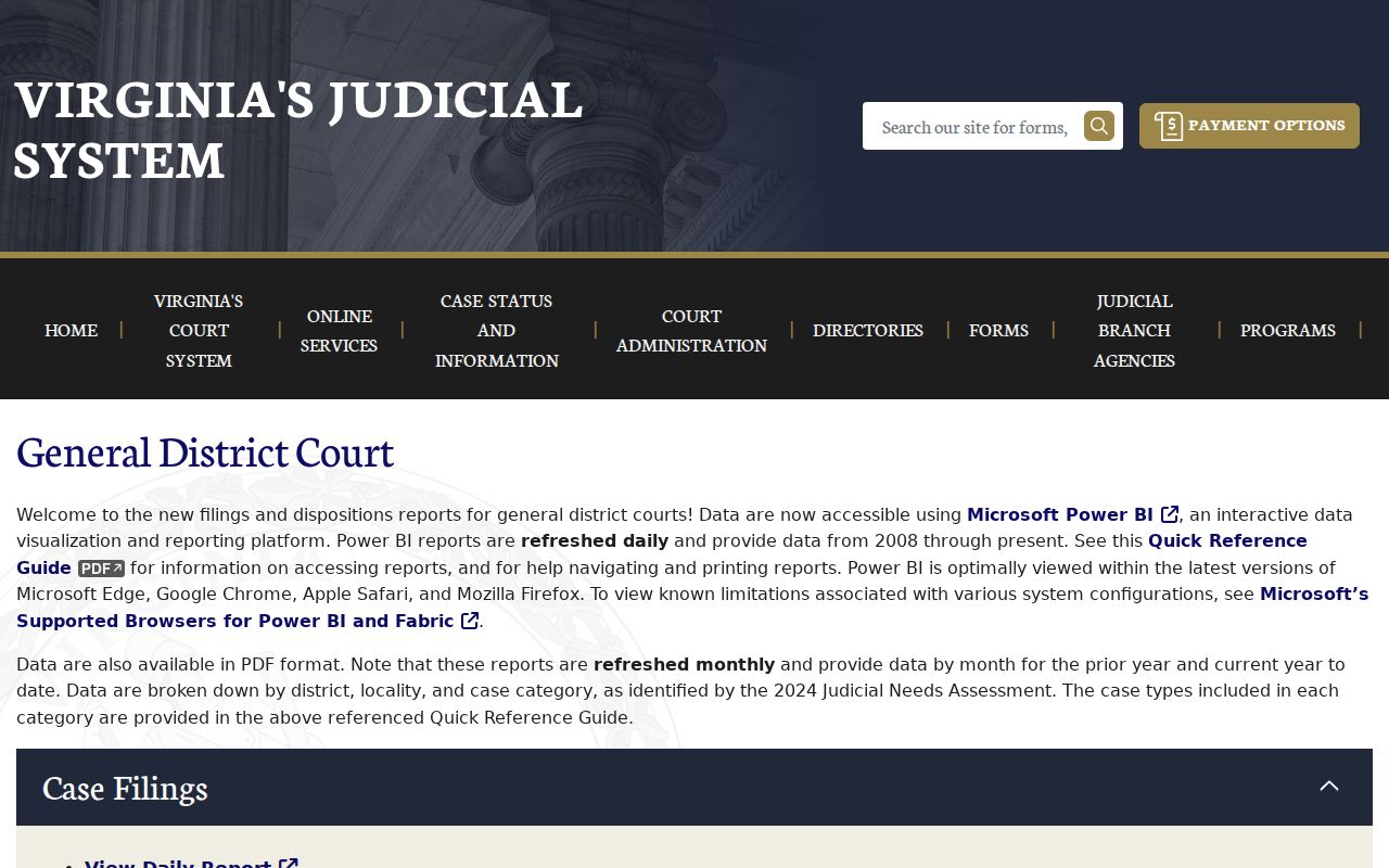 Charlotte County criminal court filing statistics