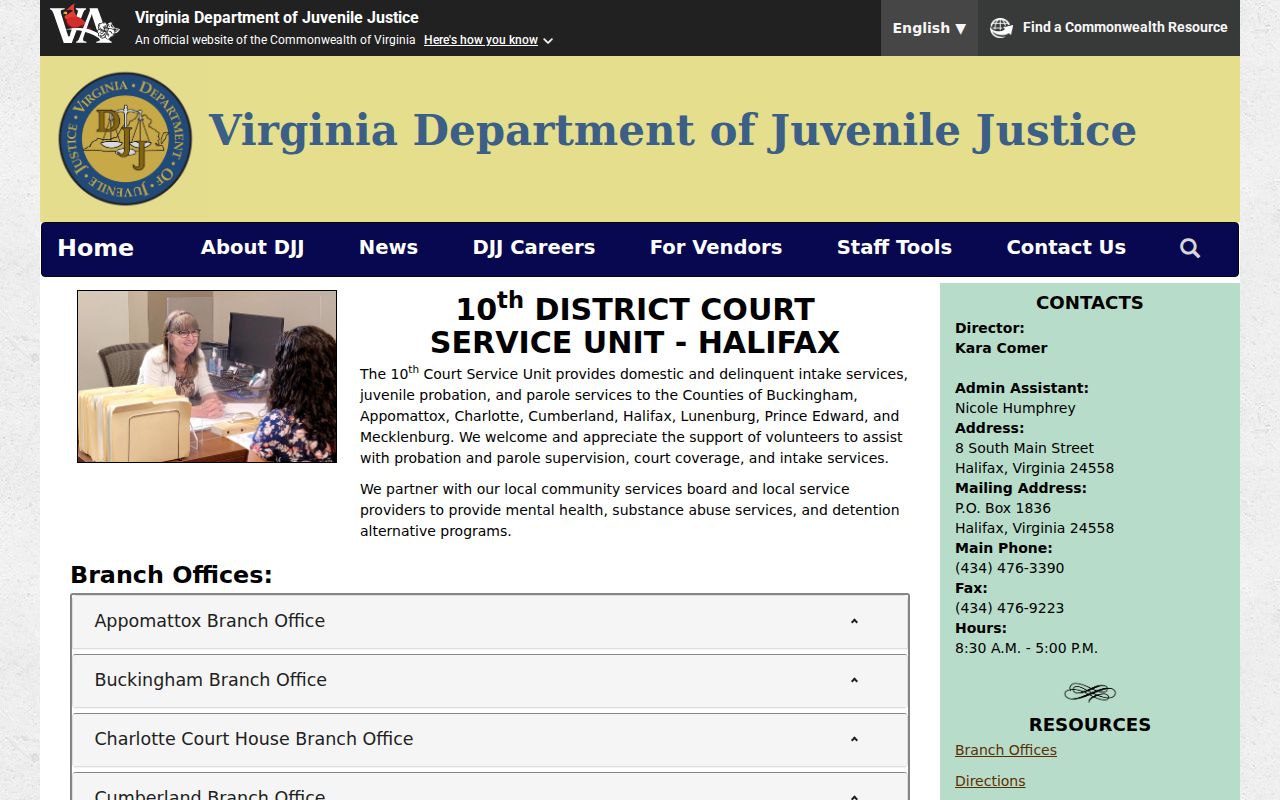 Charlotte County criminal history juvenile service office source